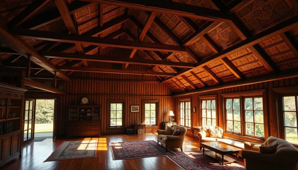 Dutch Colonial Interior Wood Beams