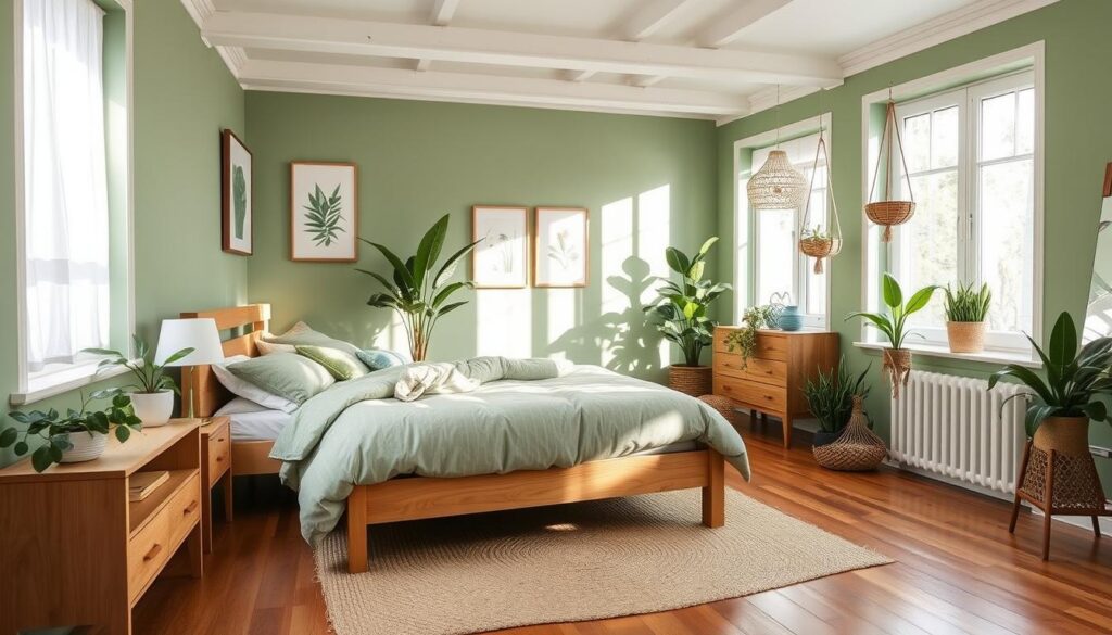 green bedroom decorating ideas