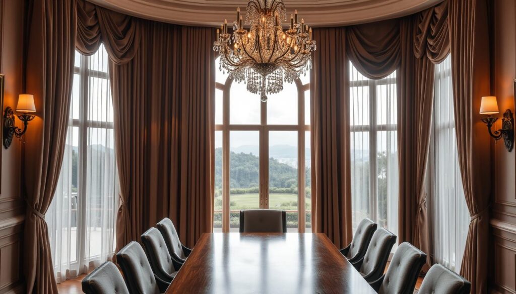 elegant dining room curtain ideas