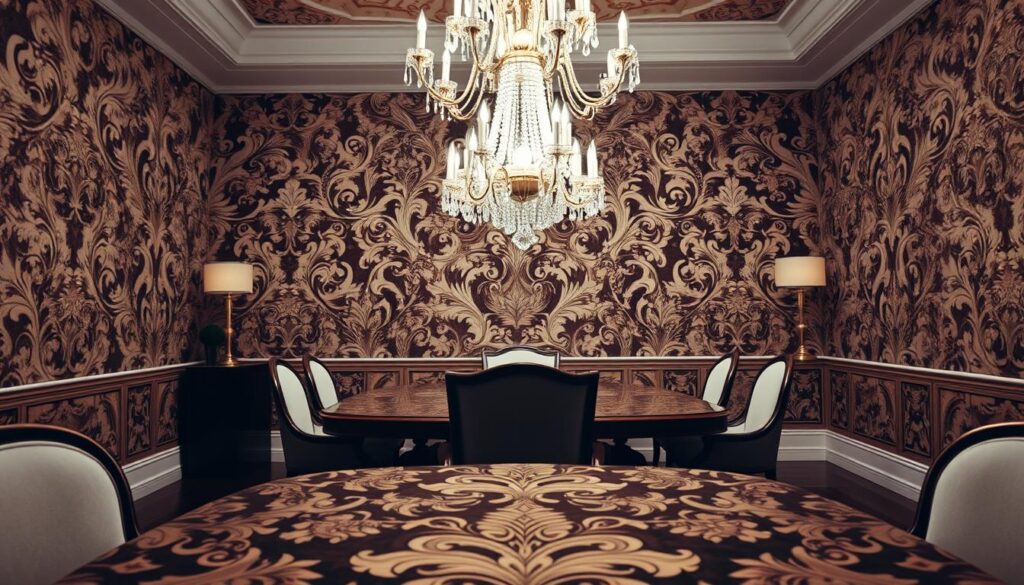luxury dining room wallpaper