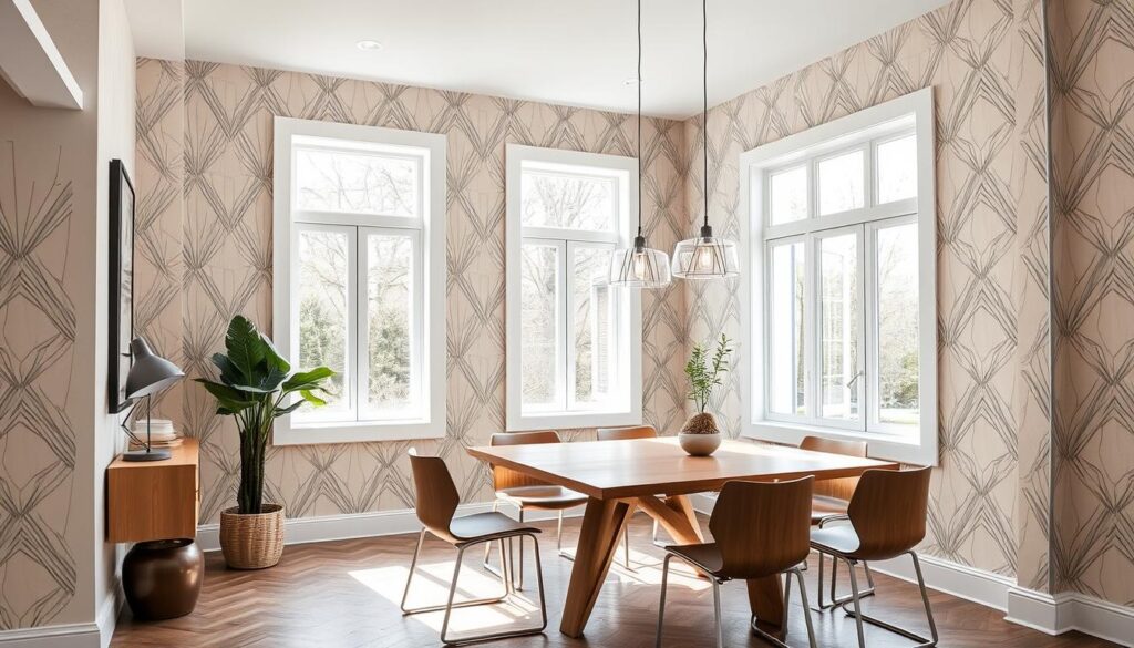 modern dining room wallpaper